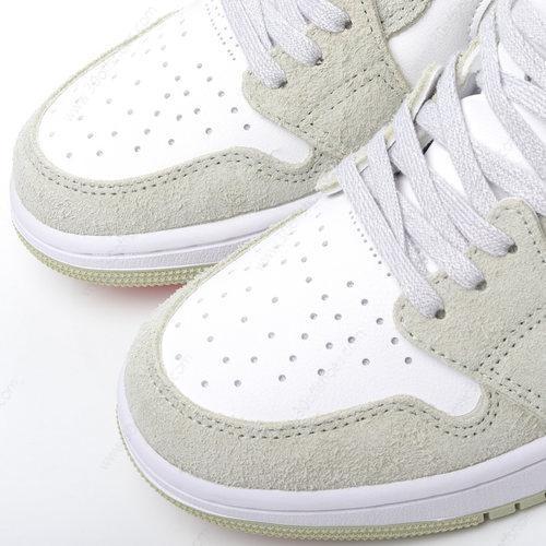 Cheap Nike Air Jordan 1 High Zoom Air CMFT Shoes White Grey Olive CT0979 102